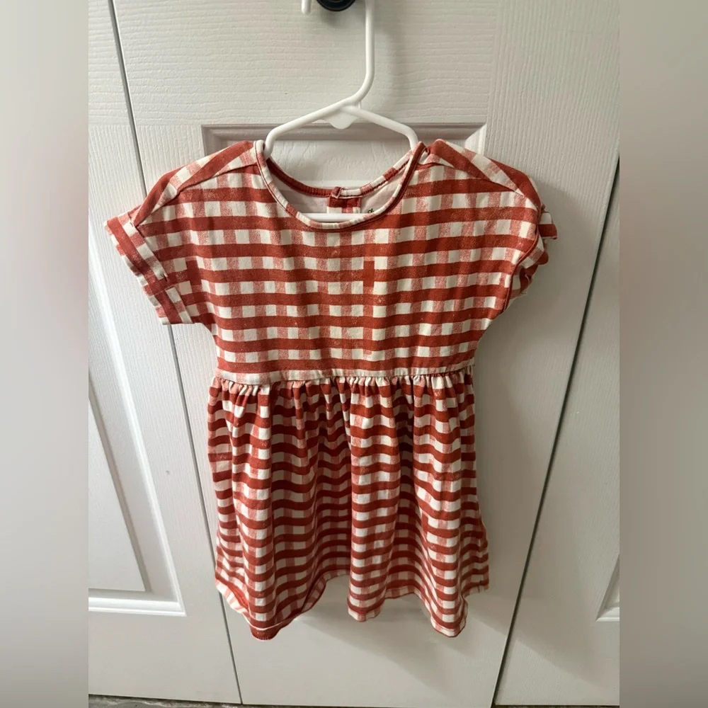 Dip 2T Checkered Dress Red and White
